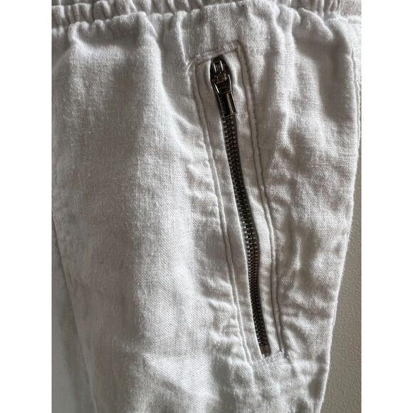 Womans White Athleta Cabo Linen Joggers | Size 2 | Excellent Condition - Picture 7 of 7